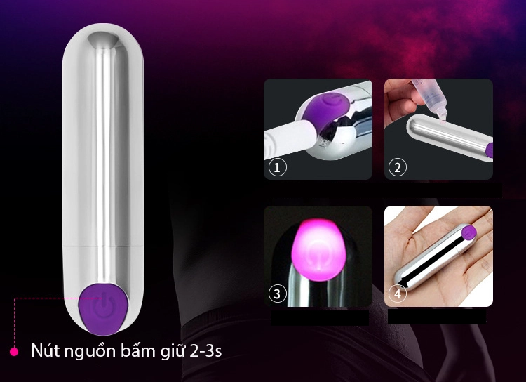 Yeain mini vibrator 10 chế độ rung pin sạc đa tần số kích thích