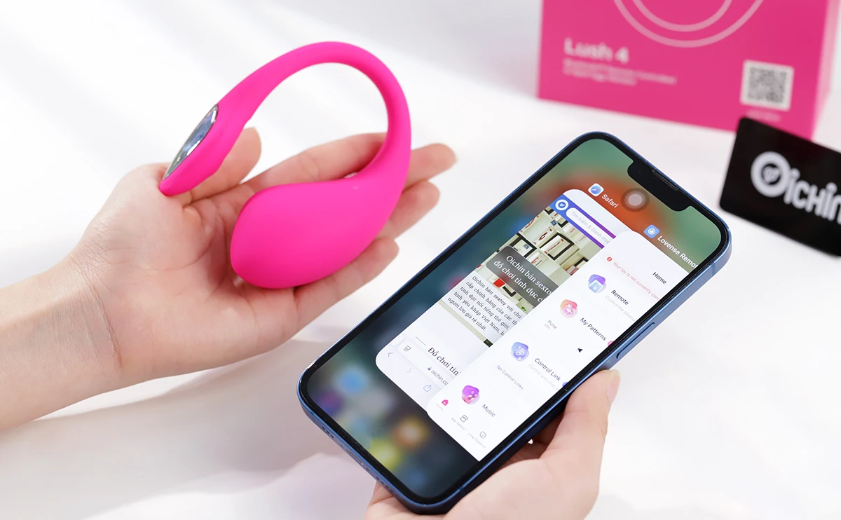 Lovense Lush 4 điều khiển qua app, kích thích G-Spot mạnh mẽ, hưng phấn