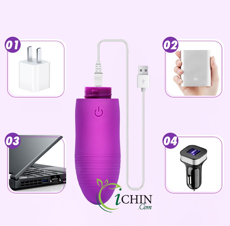 Man Nuo pin sạc trứng rung không dây 10 chế độ rung siêu êm