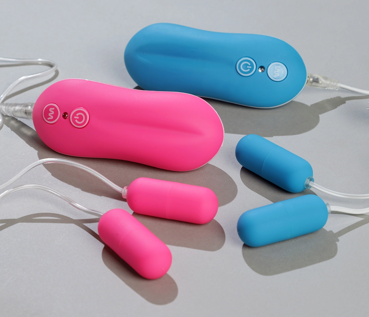 Dual Bullets Mini 10 Mode Double Vibrator Nipples