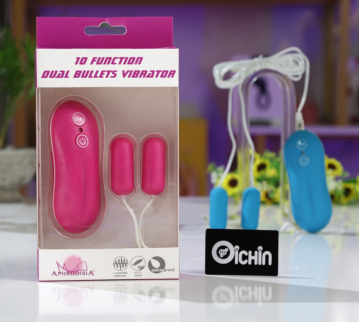 Dual Bullets Mini 10 Mode Double Vibrator Nipples