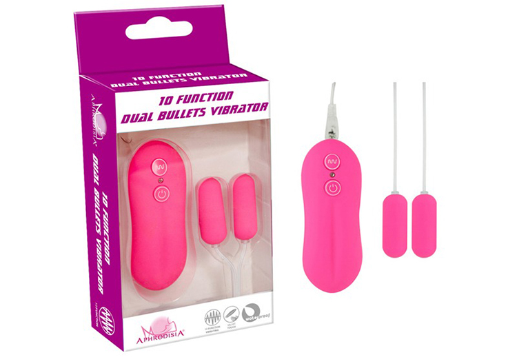 Dual Bullets 2 đầu mini 10 chế độ rung đa năng kích thích