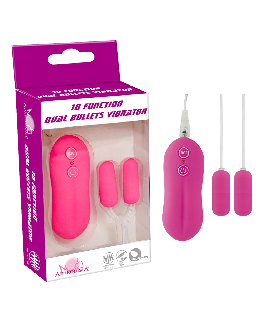 Dual Bullets 2 đầu mini 10 chế độ rung đa năng kích thích