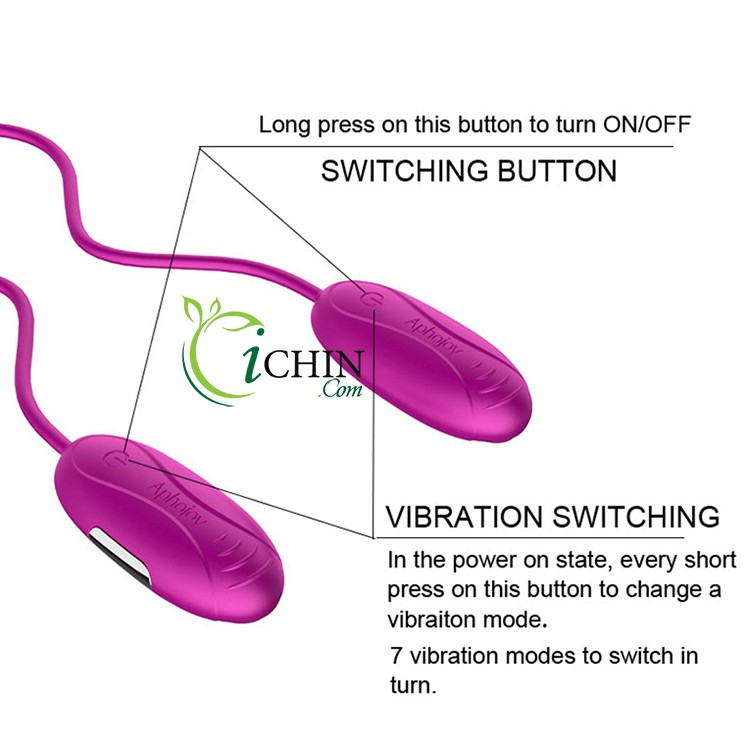 Aphojoy trứng rung 2 đầu độc lập đa chế độ sạc pin tiện lợi Aphojoy trứng rung 2 đầu độc lập đa chế độ sạc pin tiện lợi