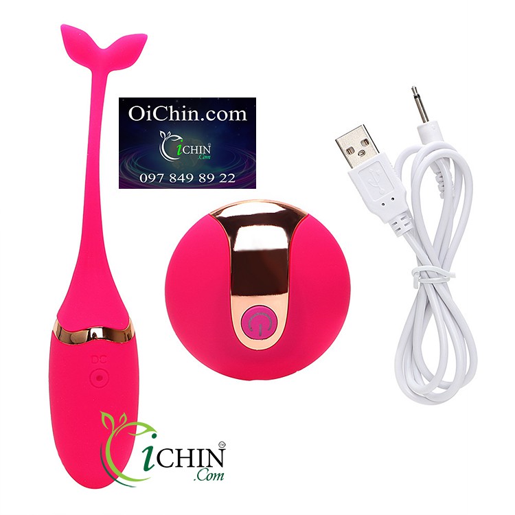 Trứng rung cá heo điều khiển không dây 10 chế độ rung dễ thương kích thích
