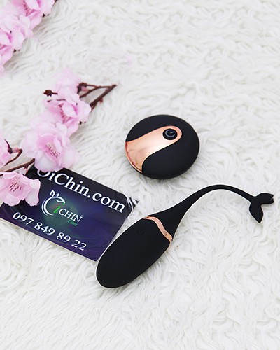Trứng rung cá heo điều khiển không dây 10 chế độ rung dễ thương kích thích