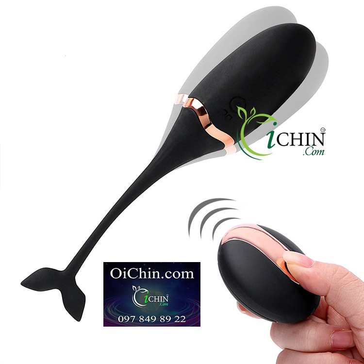 Trứng rung cá heo điều khiển không dây 10 chế độ rung dễ thương kích thích