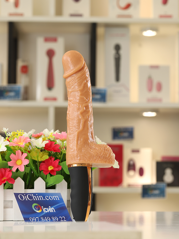 Dương vật giả rung thụt JEUSN silicone mềm mịn cao cấp cực đã