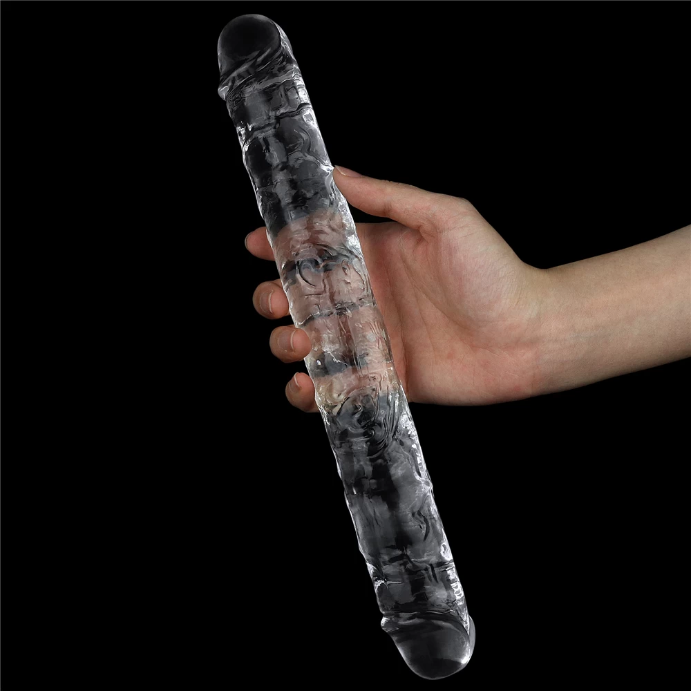 Lovetoy Flawless Clear đôi dương vật trong suốt kích thích mạnh