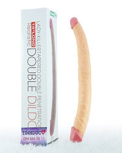 Dương Vật Giả 2 Đầu Lovetoy DOUBLE Mềm Mịn Silicon Y Tế Cao Cấp 