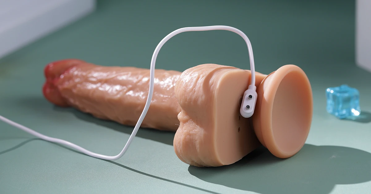 Dương vật giả rung thụt APOLO-B tỏa nhiệt điều khiển từ xa