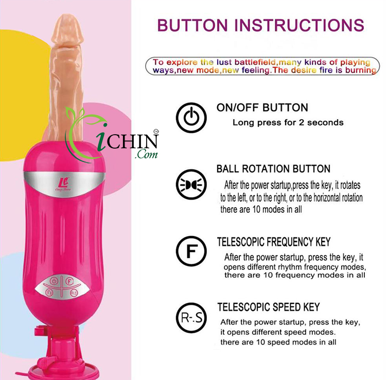 EasyLove HighTech 10 chế độ ngoáy thụt gắn tường siêu kích thích