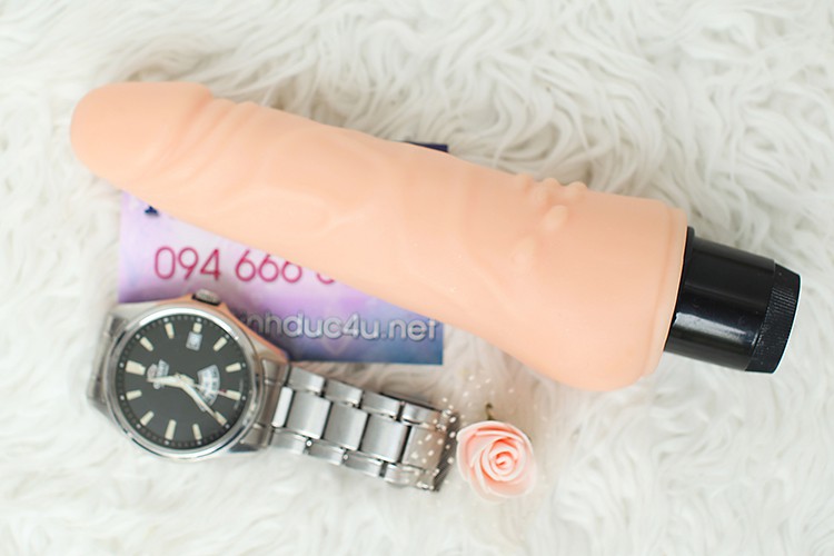 Lovetoy 8 Inch Real Feel Siêu Mềm Mịn Rung Mạnh Mẽ Hàng Chính Hãng