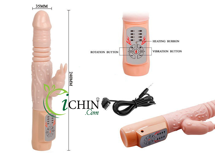 Lybaile Hot Bunny nhỏ gọn rung xoay thụt tỏa nhiệt sành điệu