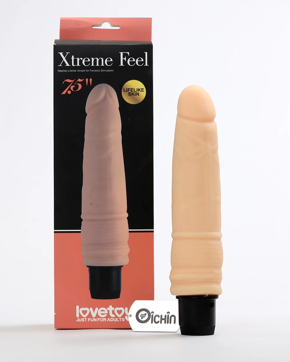 Dương vật giả Lovetoy Realfeel 7.5 inch rung mạnh mềm mại tiện lợi