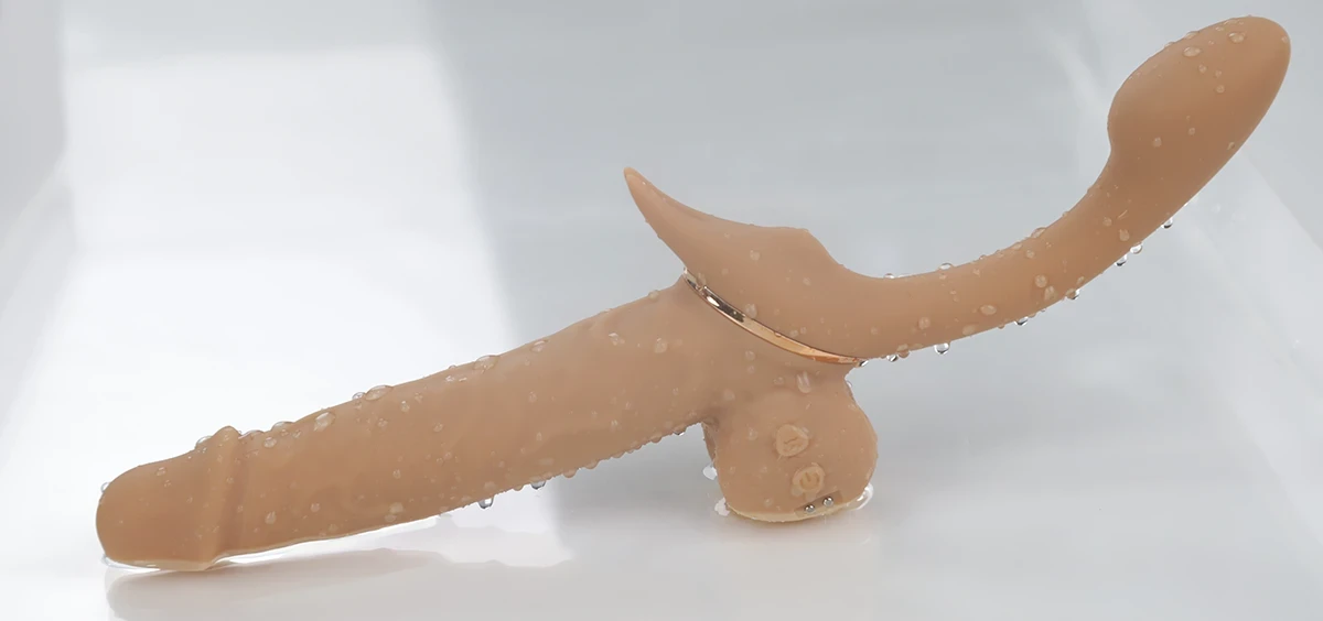 Yeain Double Enjoy Cannon dương vật giả 2 đầu rung thụt hàng chính hãng cho Les