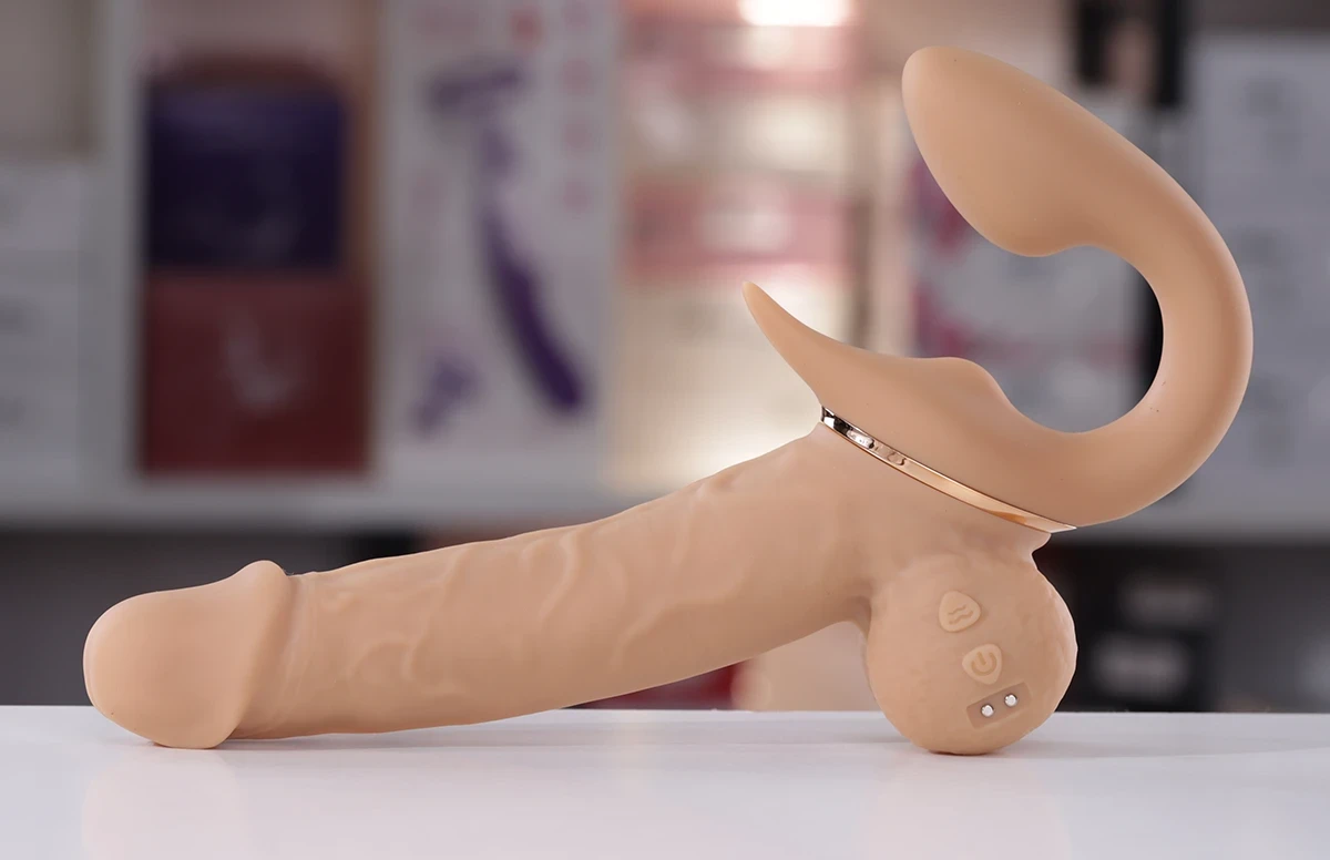 Yeain Double Enjoy Cannon dương vật giả 2 đầu rung thụt hàng chính hãng cho Les