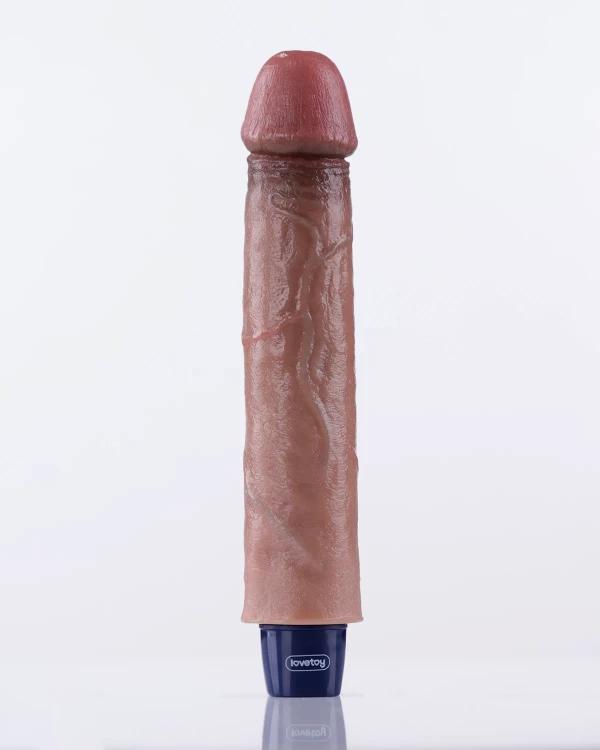 Dương vật giả Lovetoy Softee Real 9 inch gân guốc 10 chế độ rung