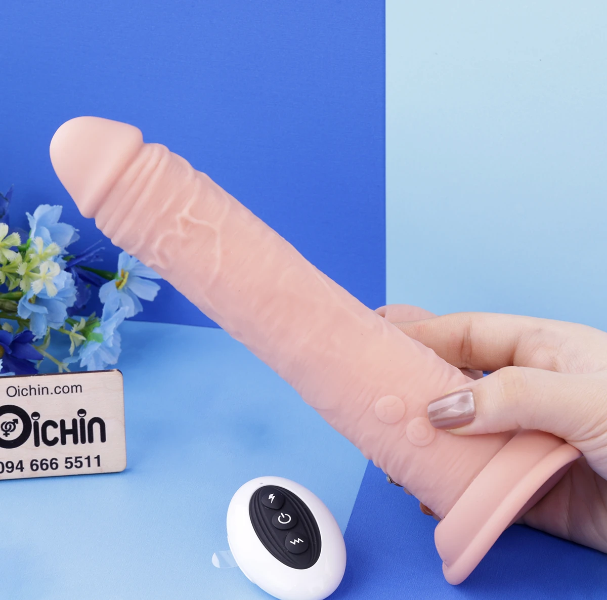 Loving World Knight Máy Rung Thụt Tốc Độ Cao Làm Ấm Điều Khiển Xa