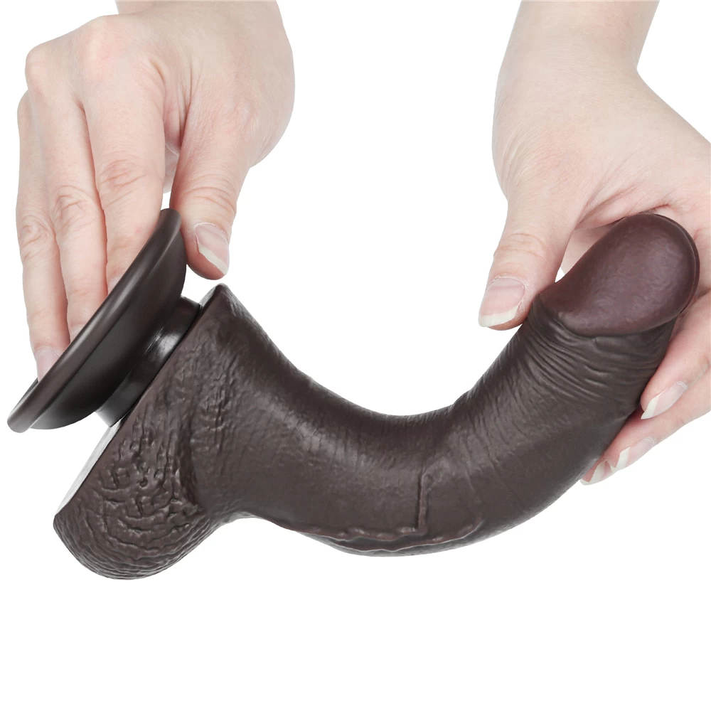 Dương vật giả Lovetoy 7.5 inch Sliding Skin mềm mịn gắn tường