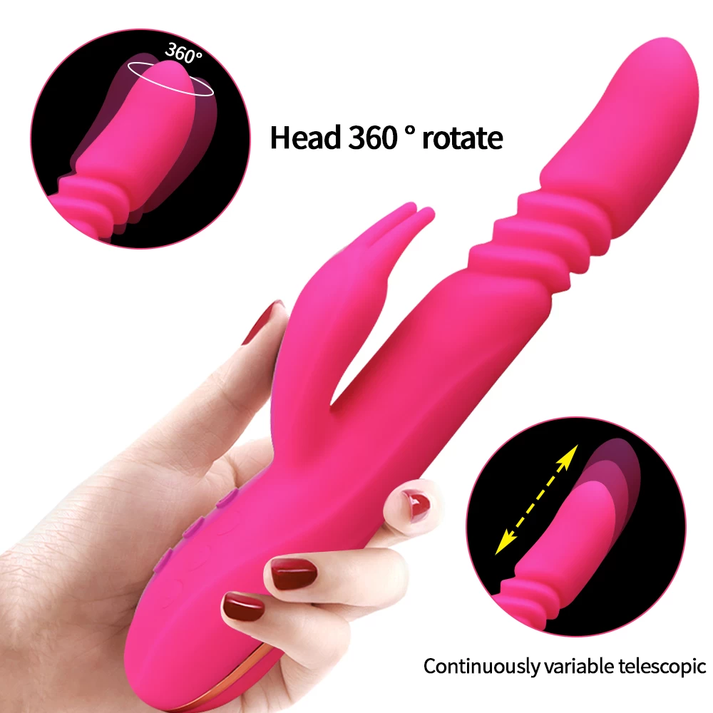Dương vật Yeain Vibrating Spear rung xoay thụt toả nhiệt