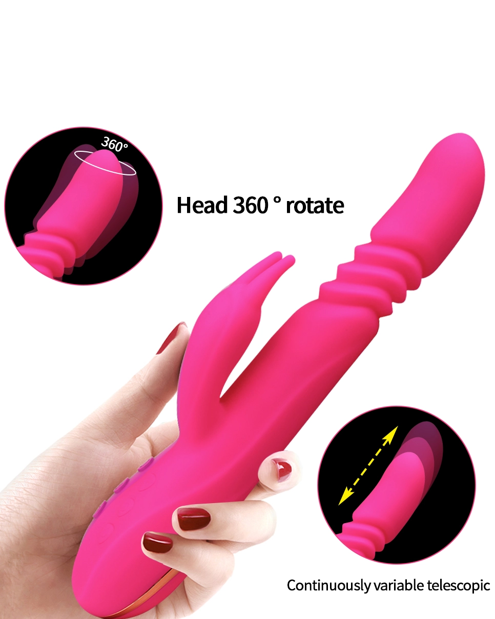Dương vật Yeain Vibrating Spear rung xoay thụt toả nhiệt