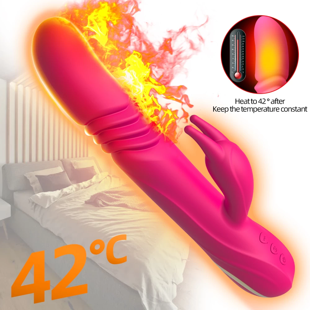 Dương vật Yeain Vibrating Spear rung xoay thụt toả nhiệt