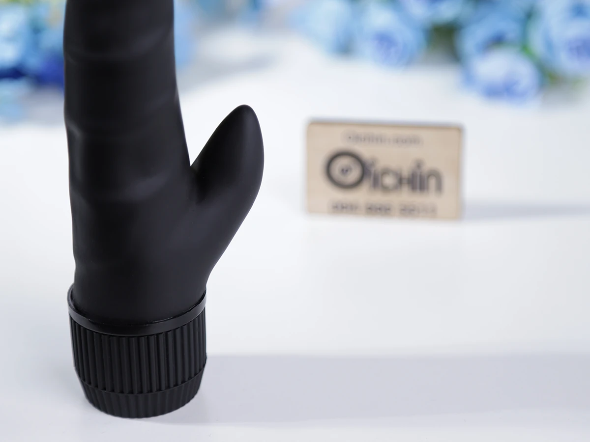 Dương vật giả CalExotics Black Velvet Clit Arouser rung đa tần số Dương vật giả CalExotics Black Velvet Clit Arouser rung đa tần số