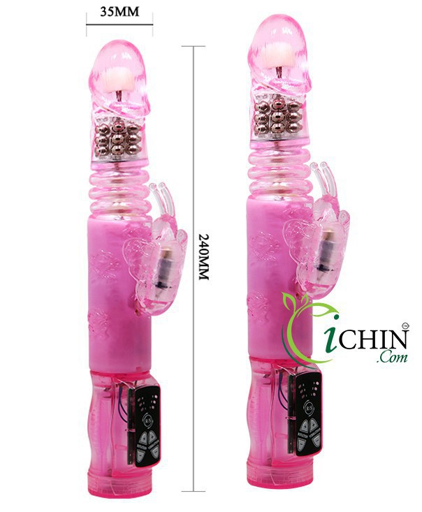 Butterfly Crazy Rabbit Tự Động Rung Xoay Thụt Nữ Thủ Dâm