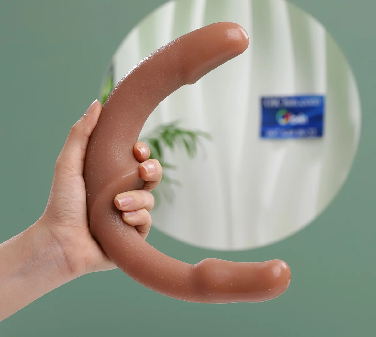 Cu giả Jiuai Utensils 2 đầu cho les, sextoy đôi kích thích cực đỉnh