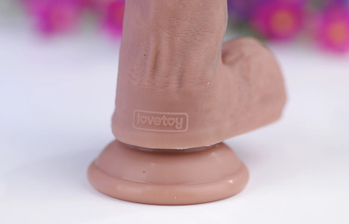 Cu giả Lovetoy 9 inch 2 lớp gân guốc đế hít tường cực thật dễ dùng