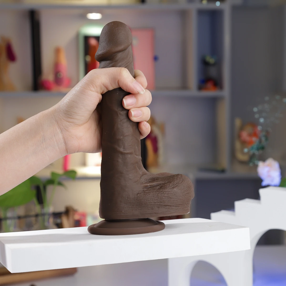 Dương vật giả Aiya rung thụt ngoáy 9 chế độ kích thích mạnh mẽ