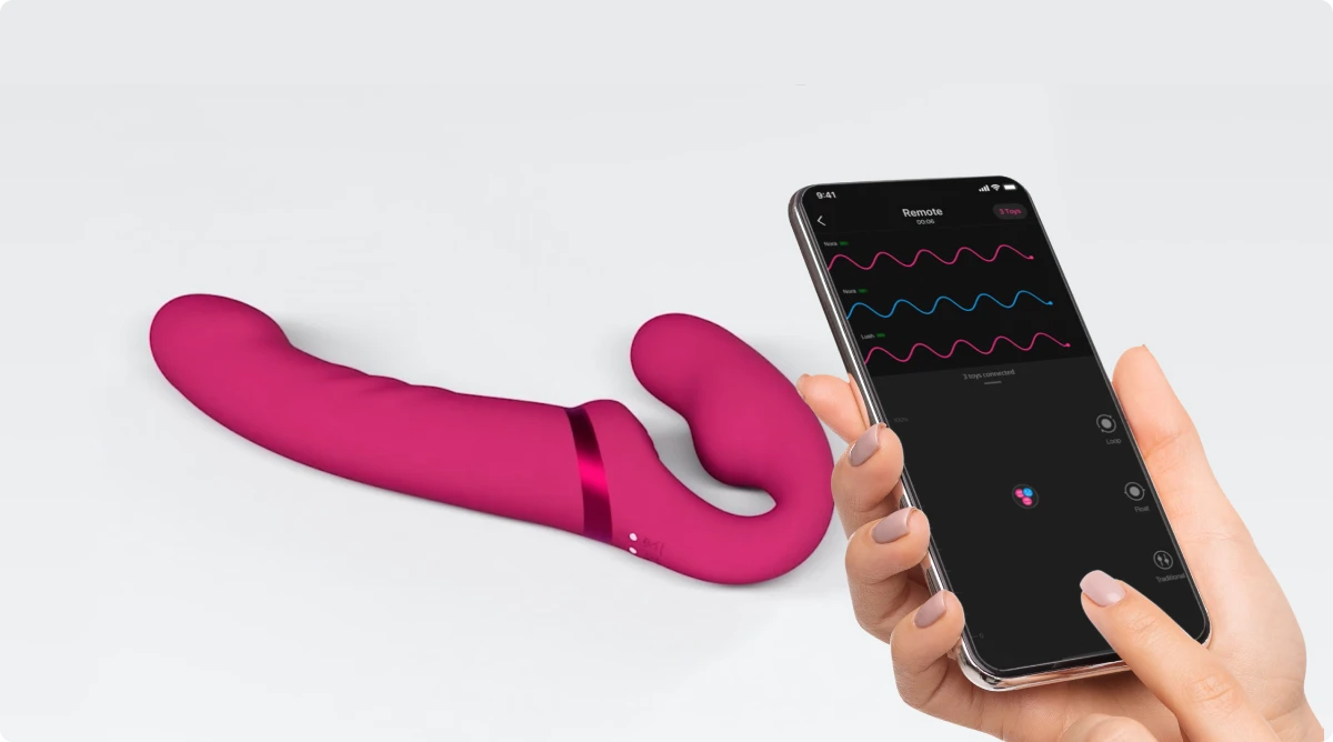 Lovense Lapis dương vật giả 2 đầu kết nối app cao cấp dành cho lesbian