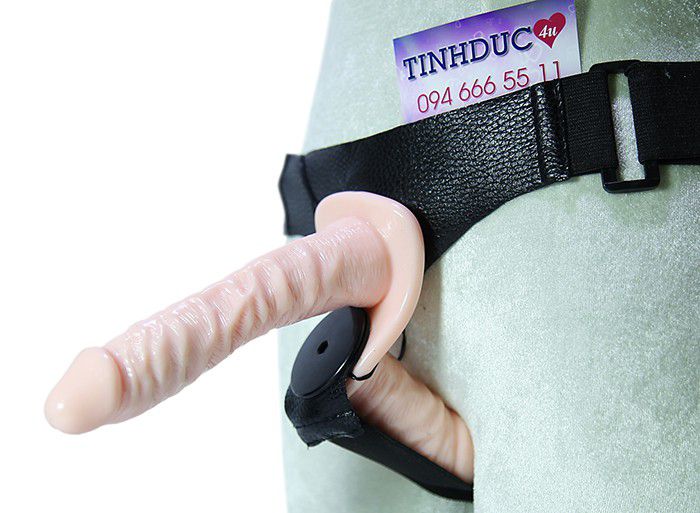 Double-Heads Strap On 2 đầu mềm mịn cho Les giúp lên đỉnh cùng nhau