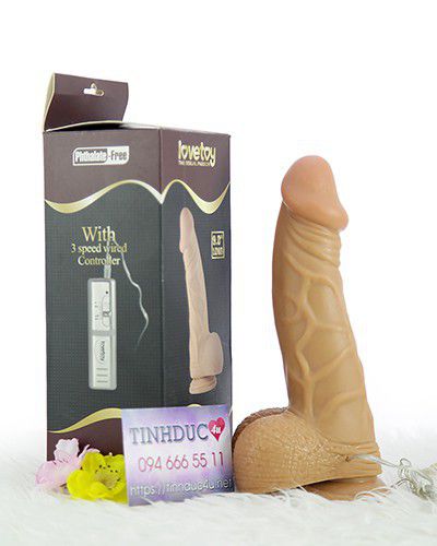 Lovetoy Real Extreme 5cm khủng gắn tường rung mạnh silicon cao cấp