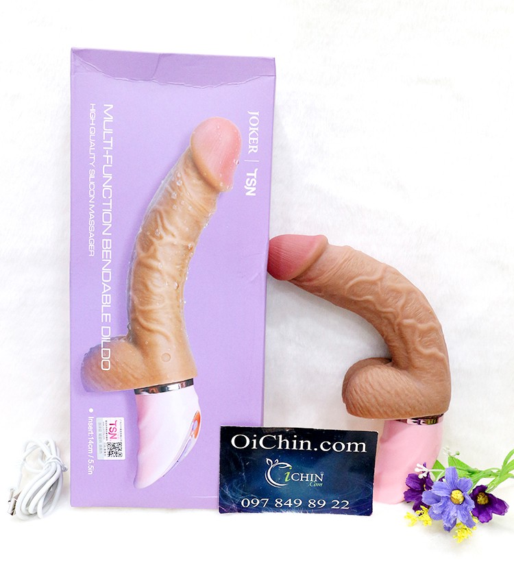 TSN Joker Uốn Cong 360° Rung Mạnh Silicone Mềm Mại Size Việt Nam