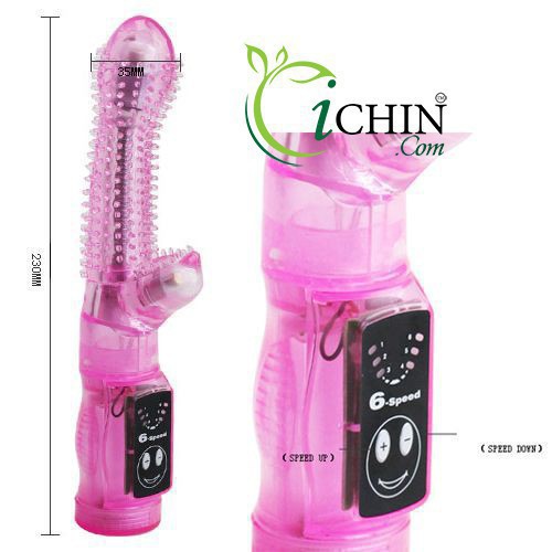 Lybaile Tease dương vật giả gai mềm kích thích 6 chế độ rung