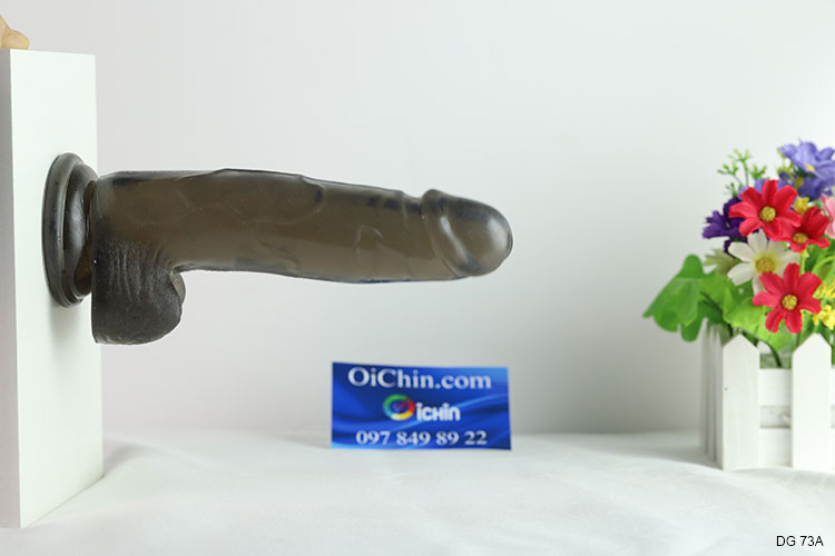 Dương Vật Giả Đen Gắn Tường Silicon Mềm Mịn Dẻo Dễ Uốn