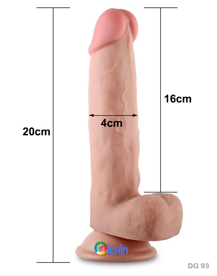 Lovetoy Sliding Skin 8 Inch Siêu Mềm Mịn Gắn Tường Kích Thích
