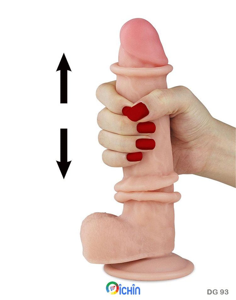 Lovetoy Sliding Skin 8 Inch Siêu Mềm Mịn Gắn Tường Kích Thích