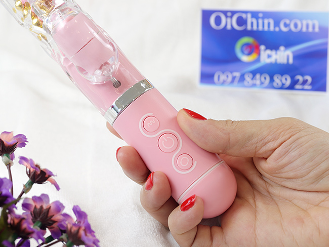 Pink Rabbit rung xoay đa chế độ pin sạc siêu bền kích thích