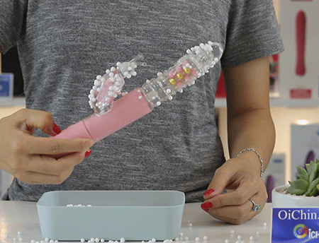 Pink Butterfly Multi-Function Vibrating Rotating Thrusting Toy