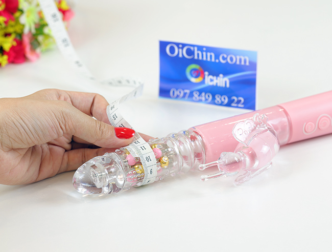 Pink Butterfly dương vật pin sạc rung xoay thụt đa năng cao cấp