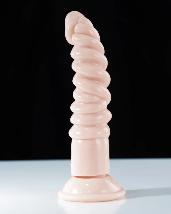 Magic Eyes Winding Stick cu giả xoắn silicone đế hít tường nhiều tư thế 