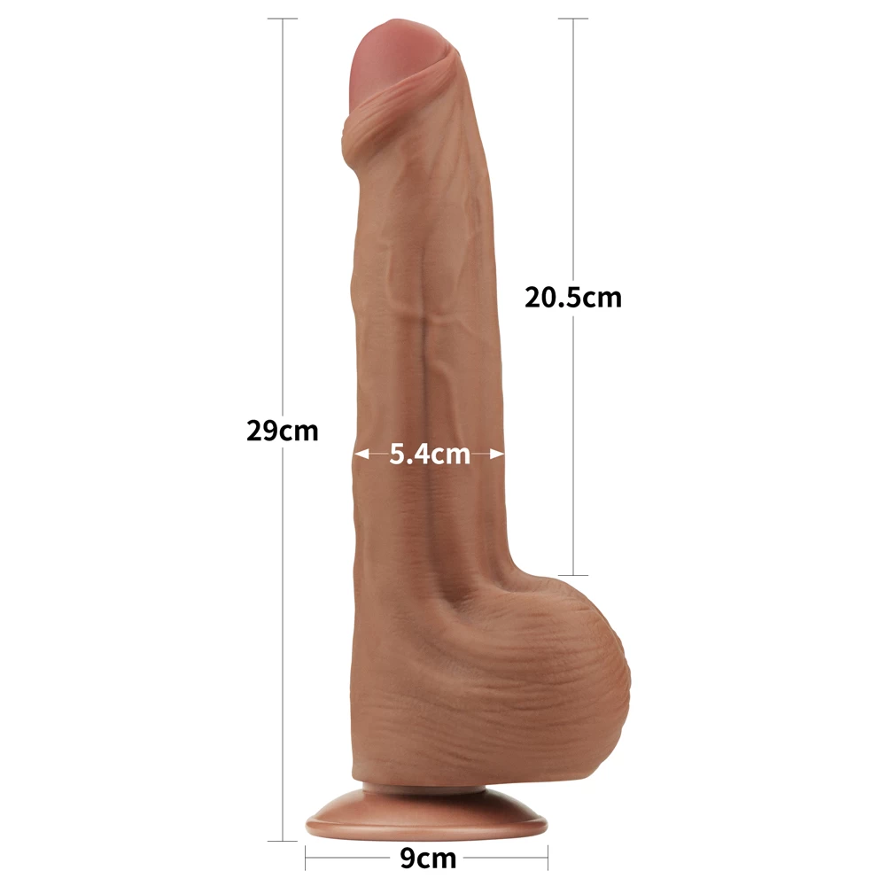 Cu giả Lovetoy 11.5 King Sized 2 lớp trượt da khủng kích thích cực đã