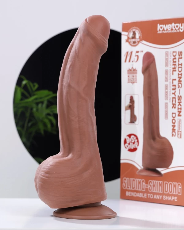 Cu giả Lovetoy 11.5 King Sized 2 lớp trượt da khủng kích thích cực đã