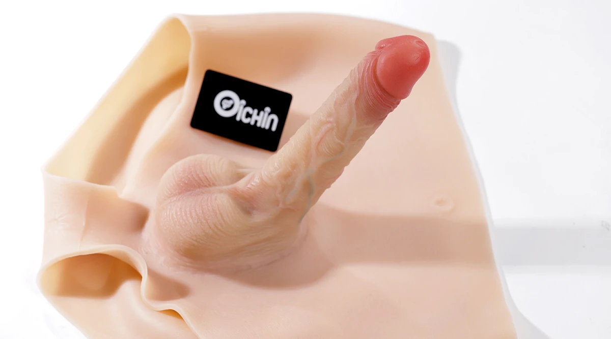 Quần silicone Jiuai 2 lớp đặc ruột gắn dương vật Lesbian đẹp