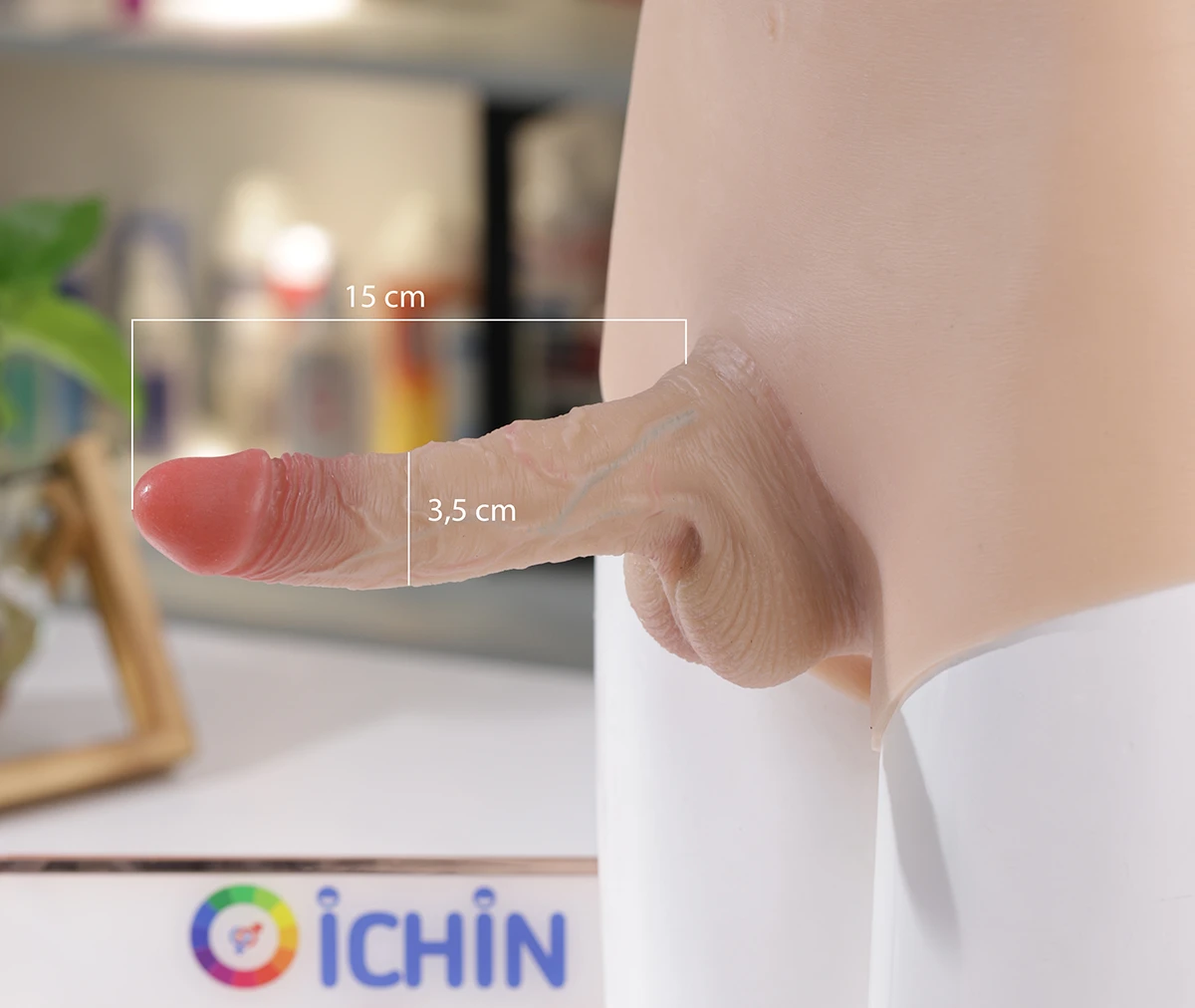 Quần silicone Jiuai 2 lớp đặc ruột gắn dương vật Lesbian đẹp