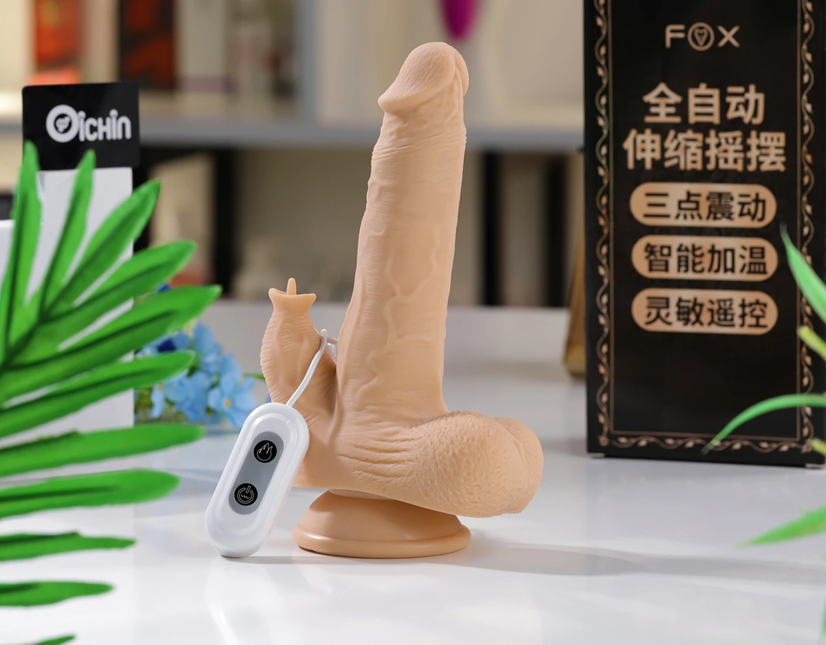 Weyes Fox D10 dương vật giả rung ngoáy thụt mềm ấm hấp dẫn