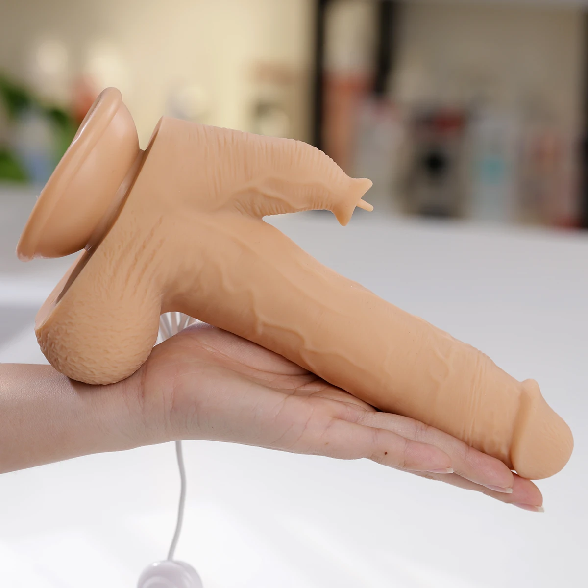 Weyes Fox D10 dương vật giả rung ngoáy thụt mềm ấm hấp dẫn
